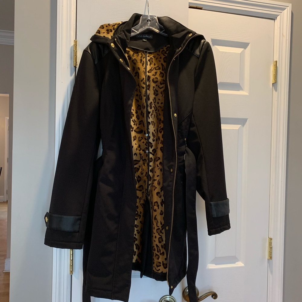 VIA SPIGA raincoat/trench coat fully lined